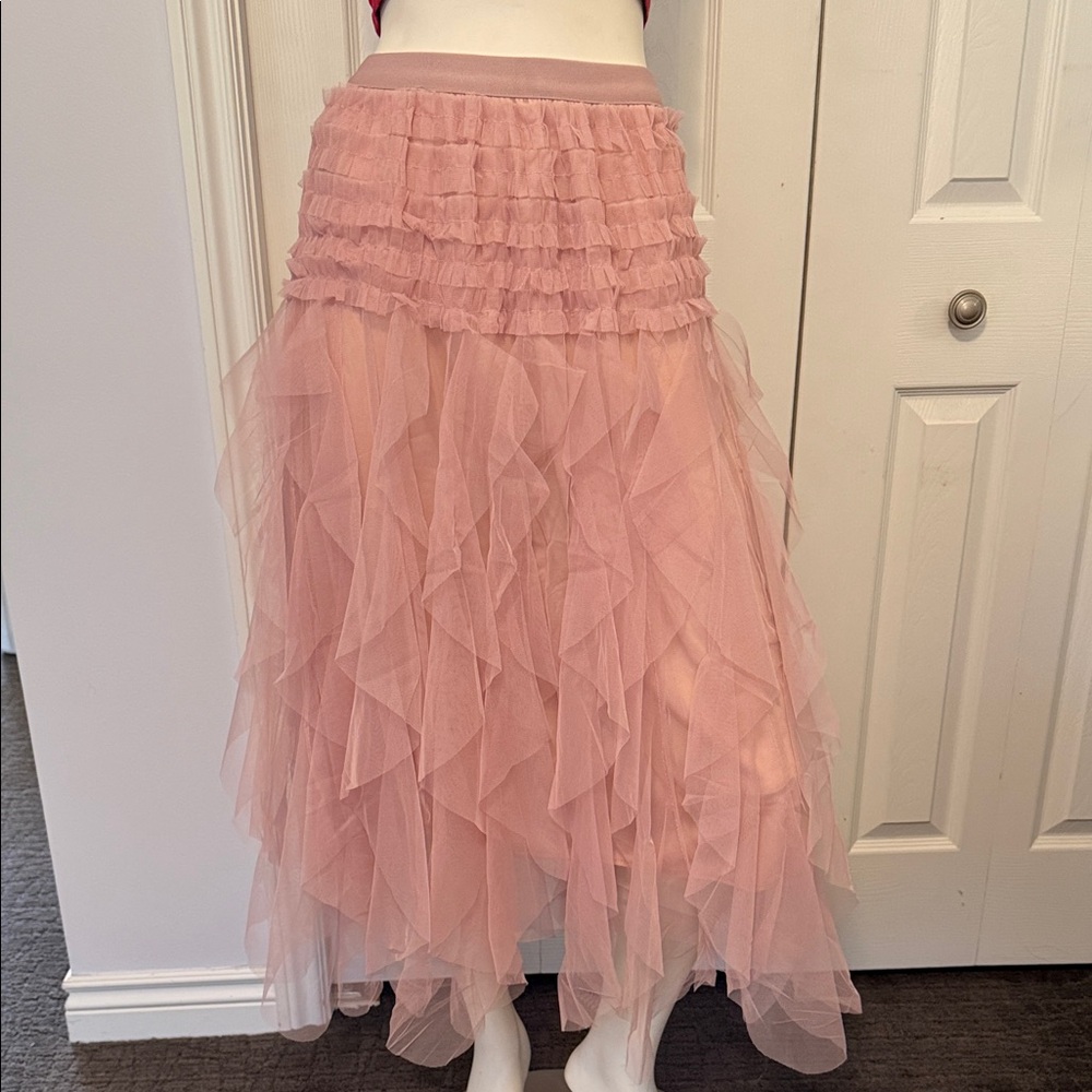 NEW Elegant Pink Layered Tulle Skirt. Create a bundle and save!